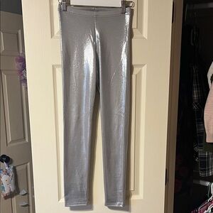 Old Navy Metallic Silver Leggings